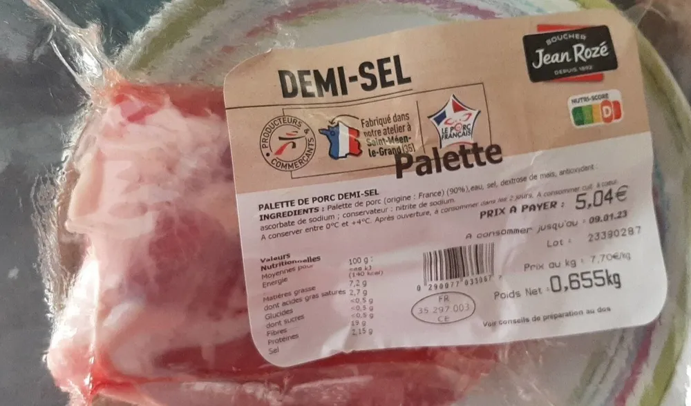 Palette demi sel