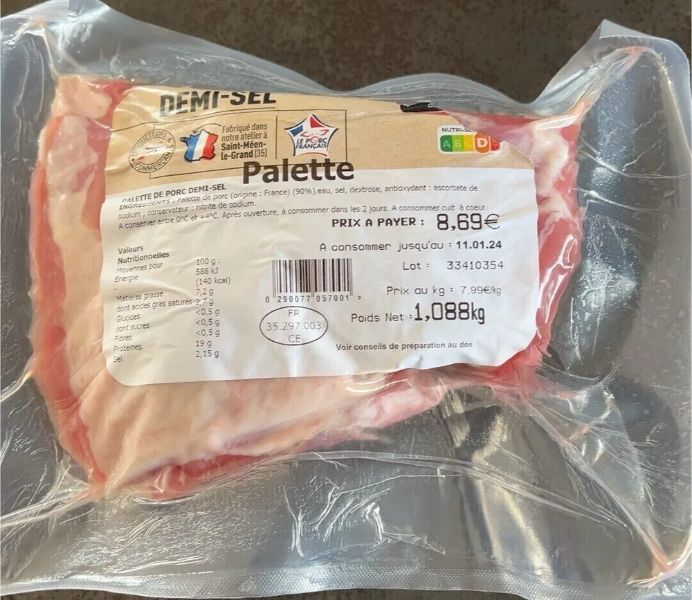 Palette demi-sel