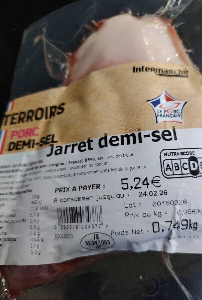 Jarret demi sel