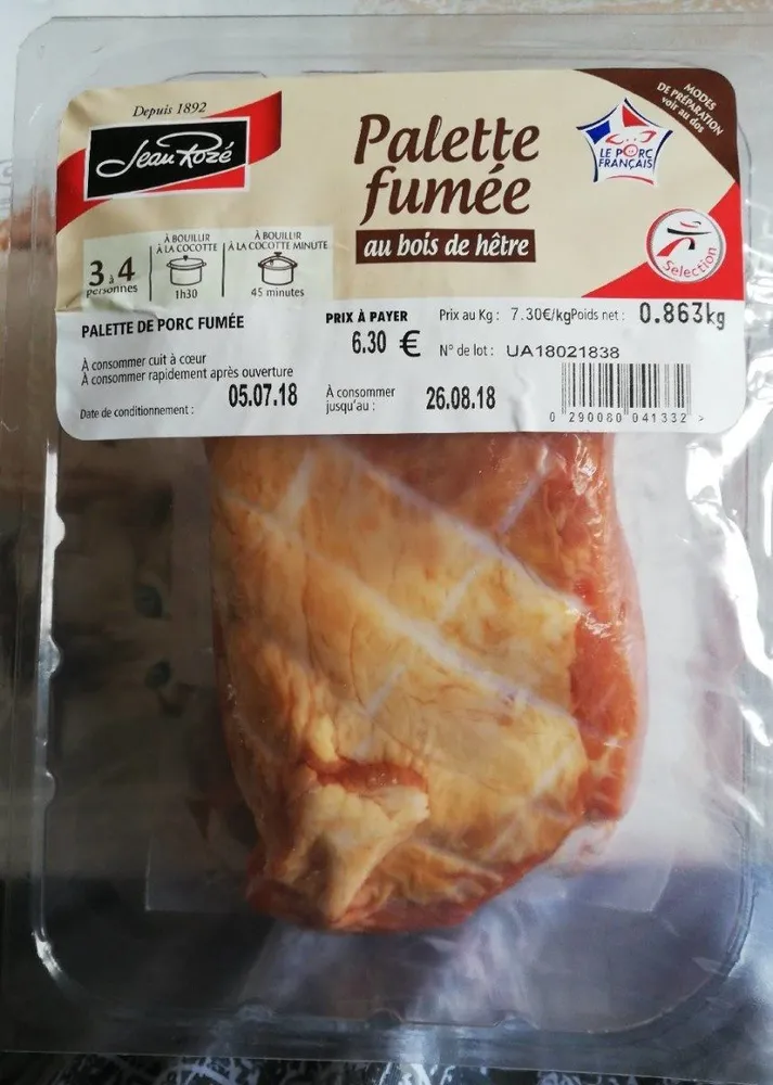 Palette fumée