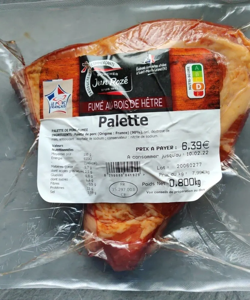 Palette fumée