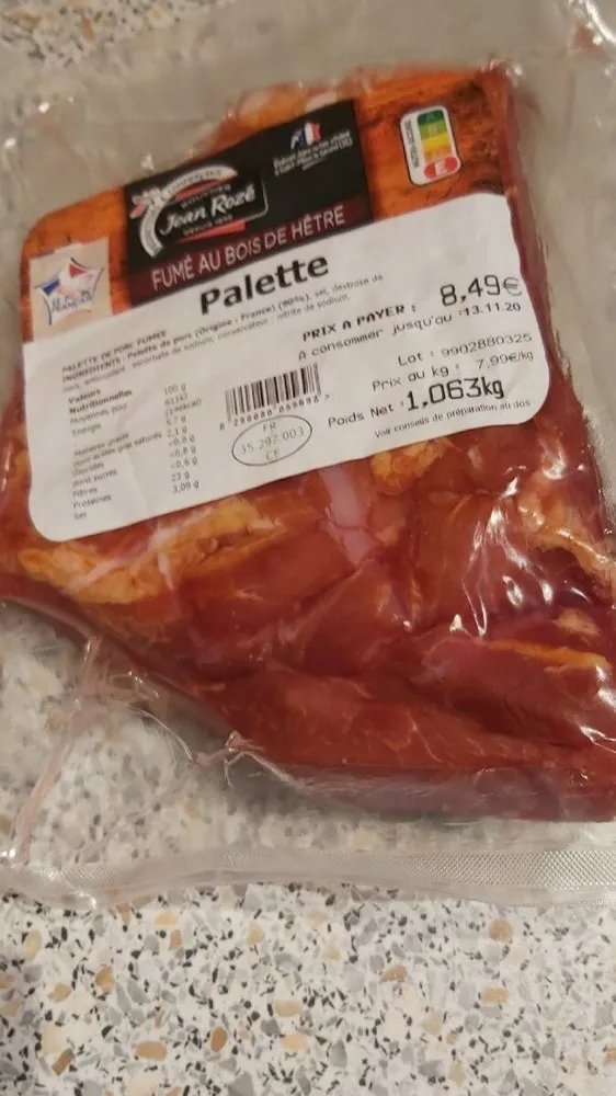 Palette fumée au bois de hêtre