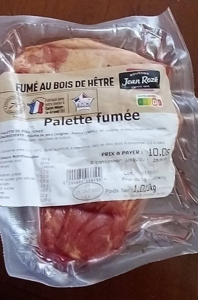 Palette fumée