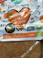 Galette créative carottes sésame & cumin