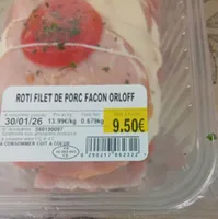 Rôti filet de porc Orloff