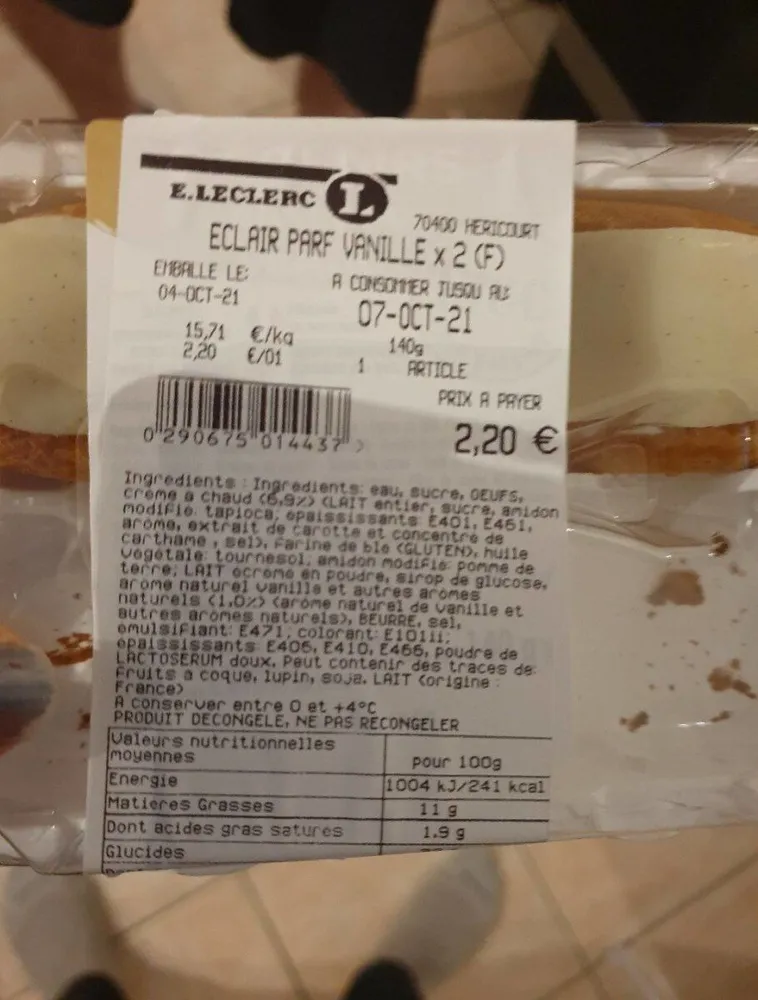 Eclair vanille