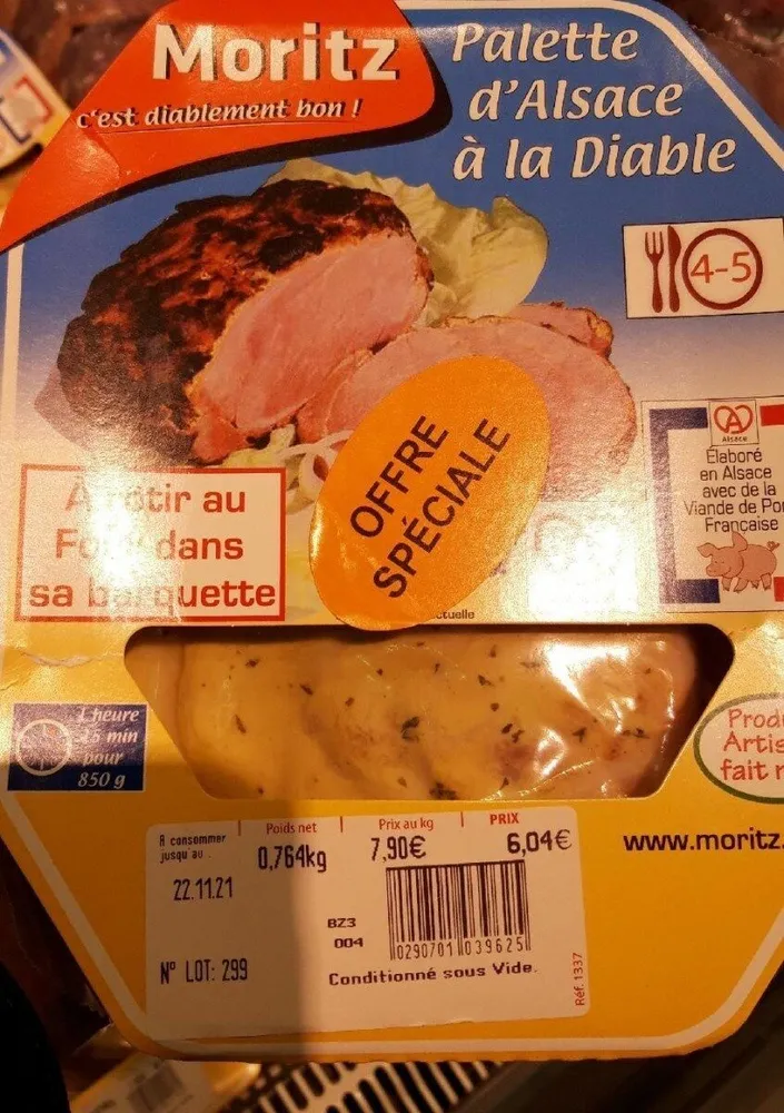Palette d'Alsace à la diable