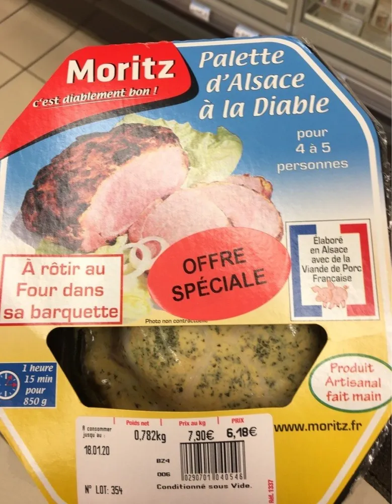 Palette d'alsace a la diable