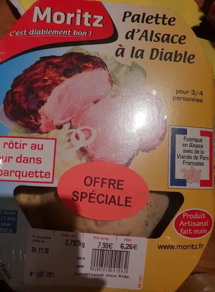 Palette d alsace à la diable