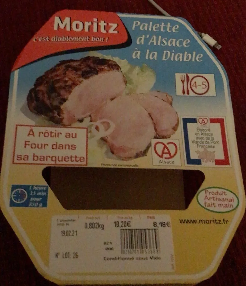 Palette d’alsace a la diable