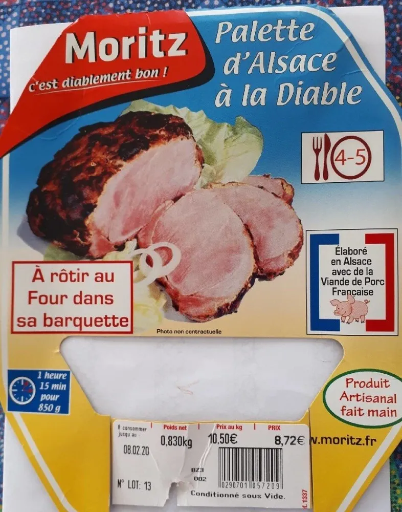Palette d'Alsace à la diable