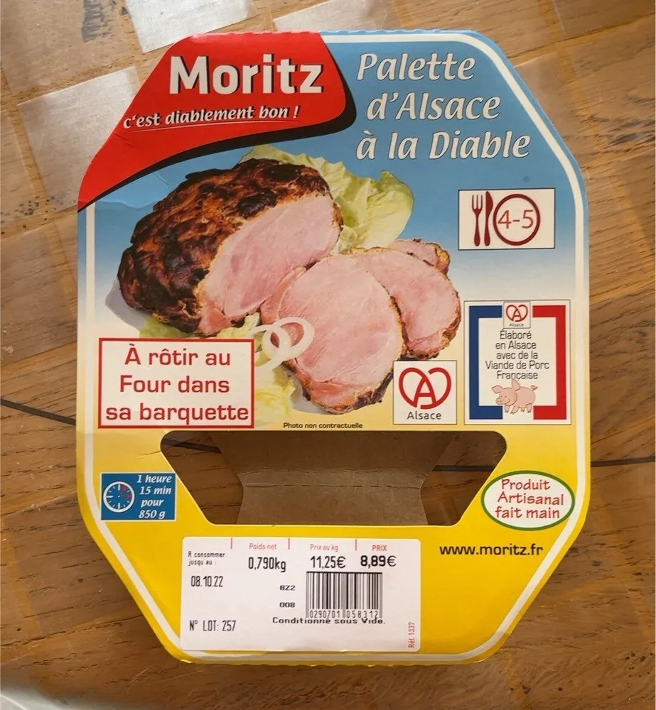 Palette d’Alsace à la Diable