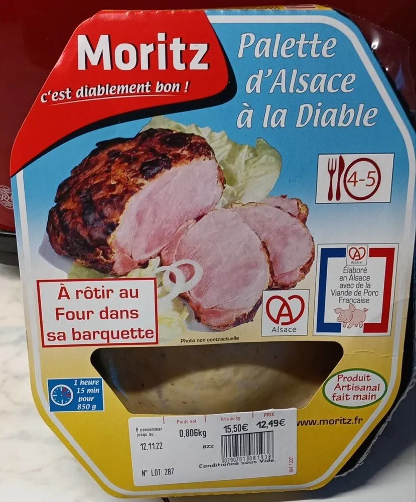 Palette d'Alsace à la diable