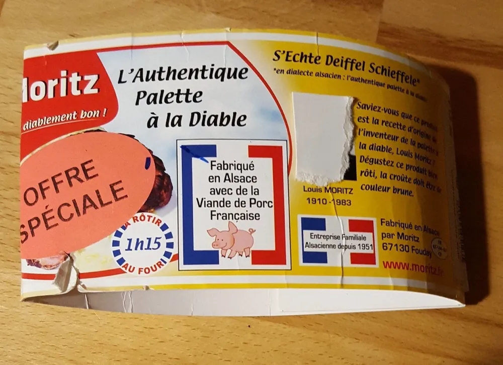 Authentique palette à la diable