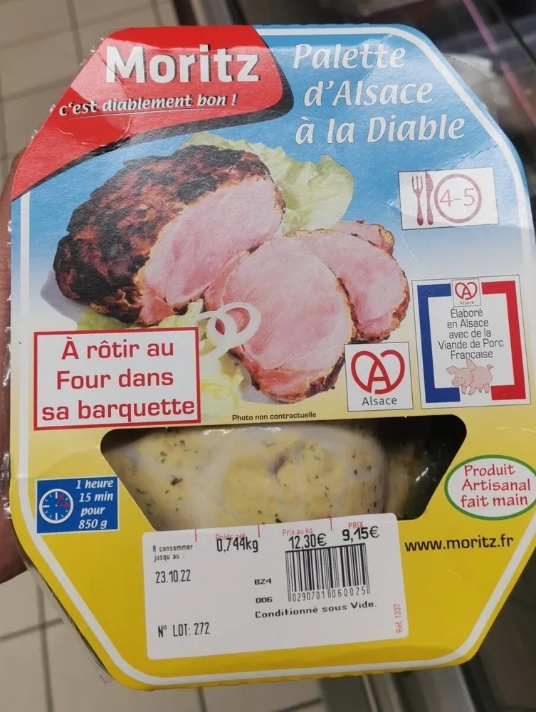 Palette d'Alsace à la diable