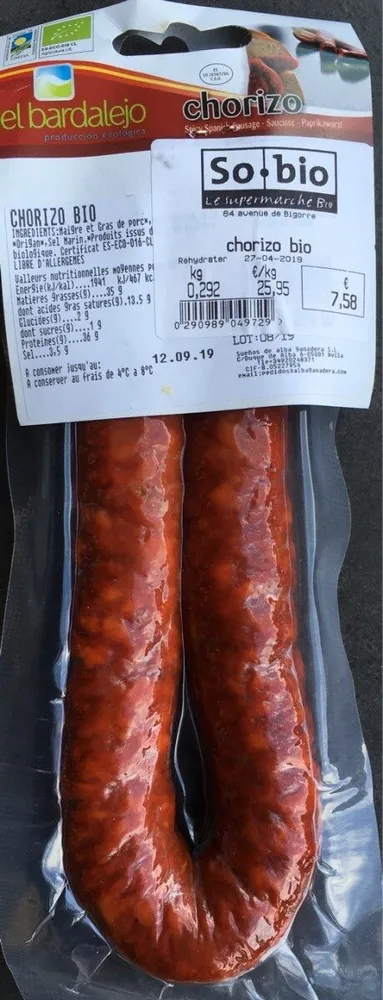 Chorizo bio