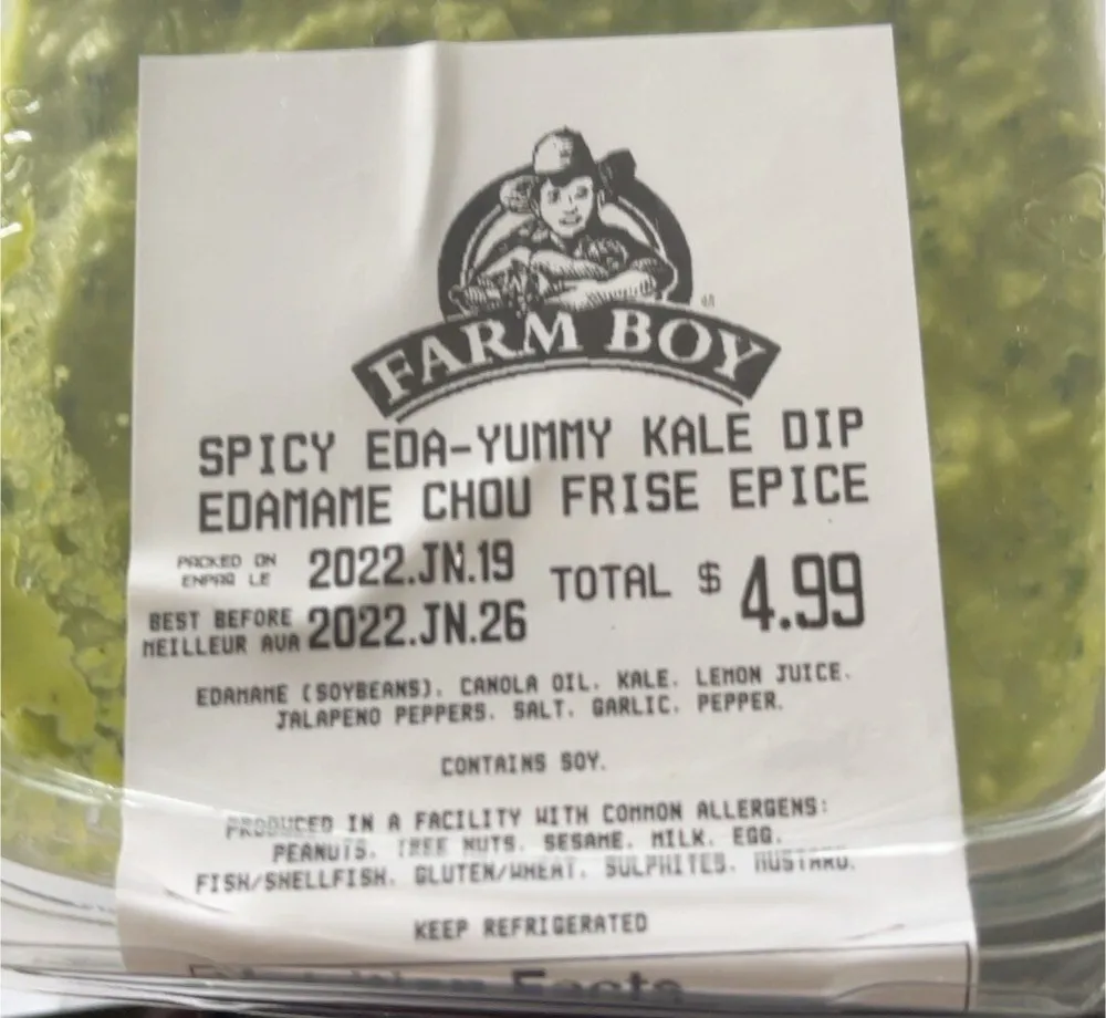 Spicy eda yummy kale dip