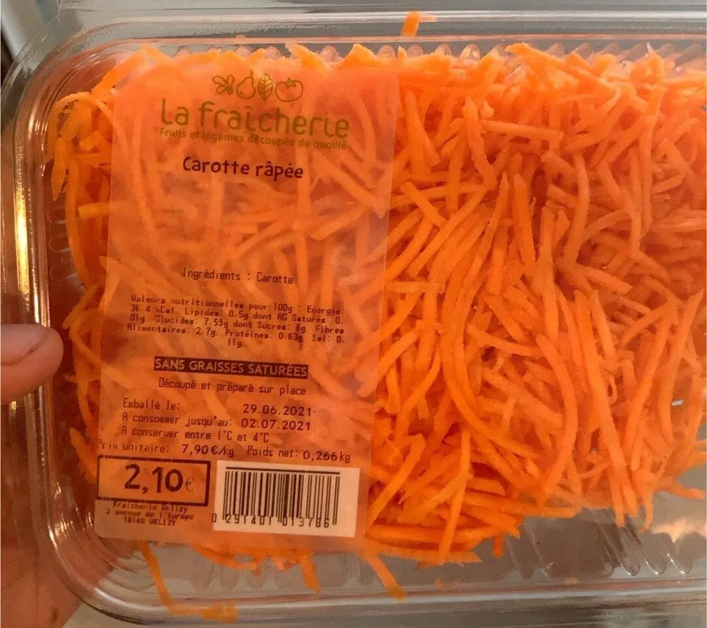 Carrottes rapees