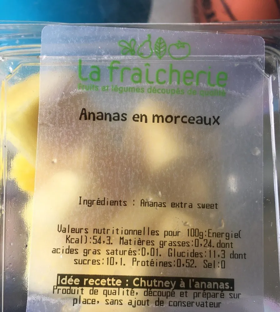 Ananas en morceaux