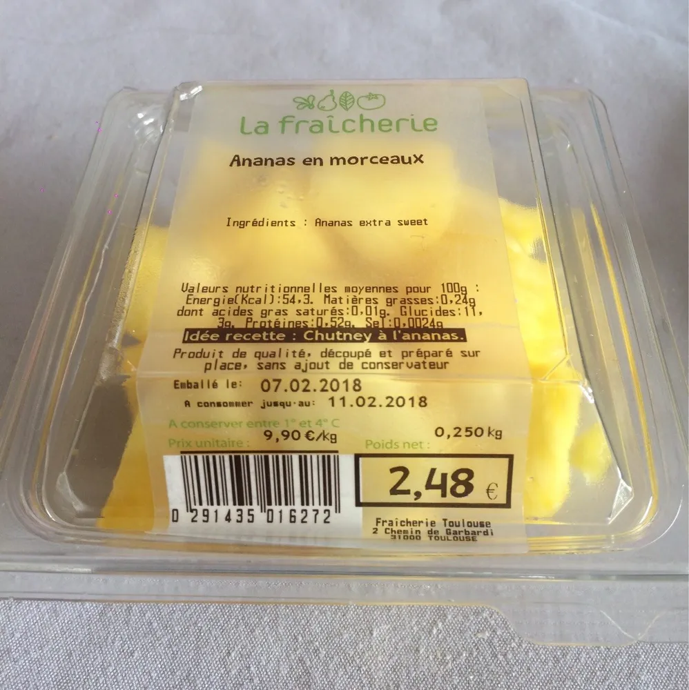Ananas en morceaux