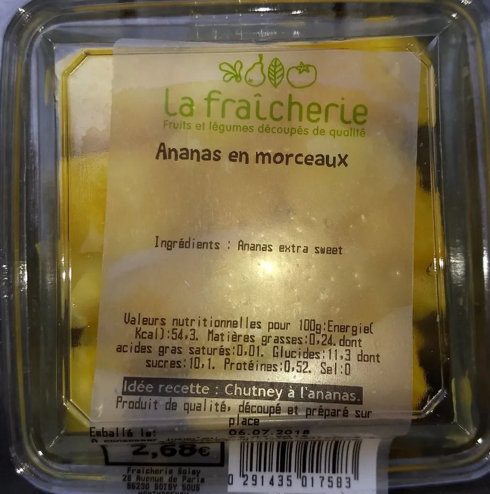 Ananas en morceaux