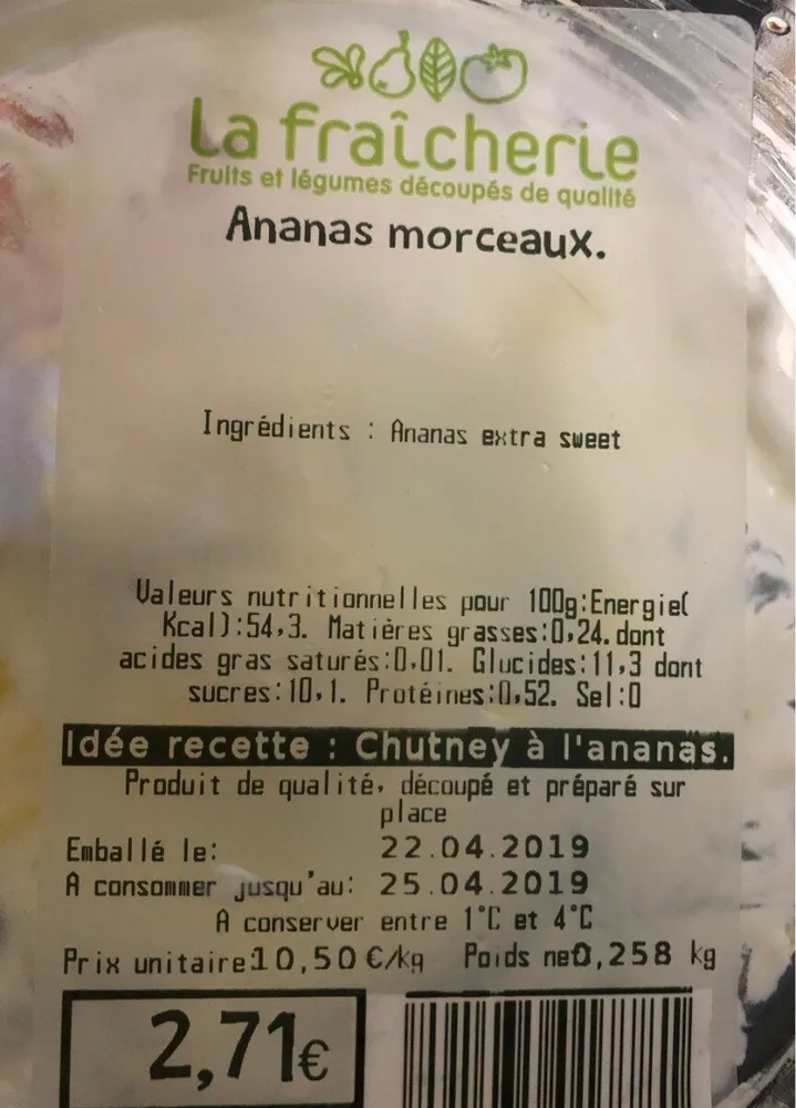 Ananas Morceaux