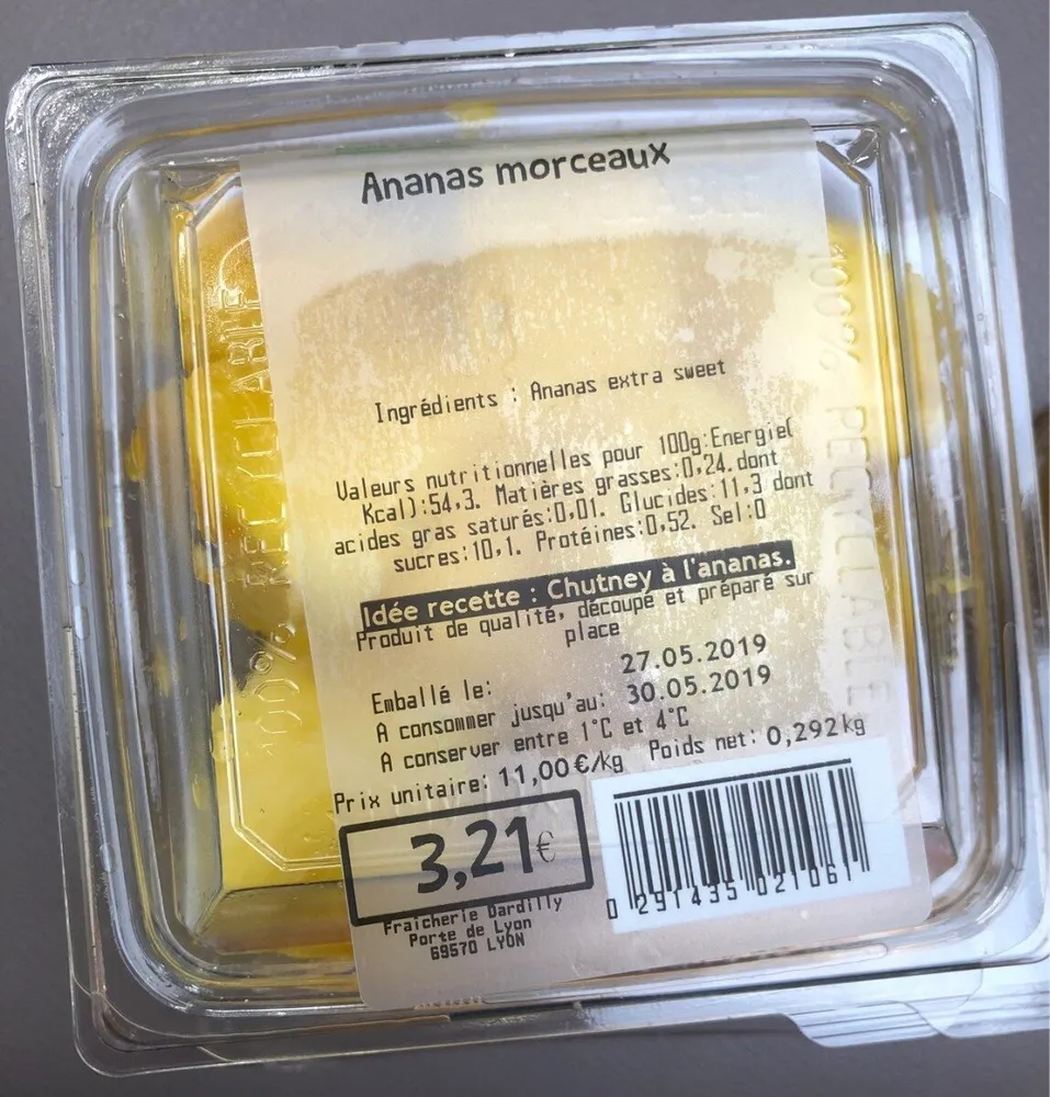 Ananas morceaus