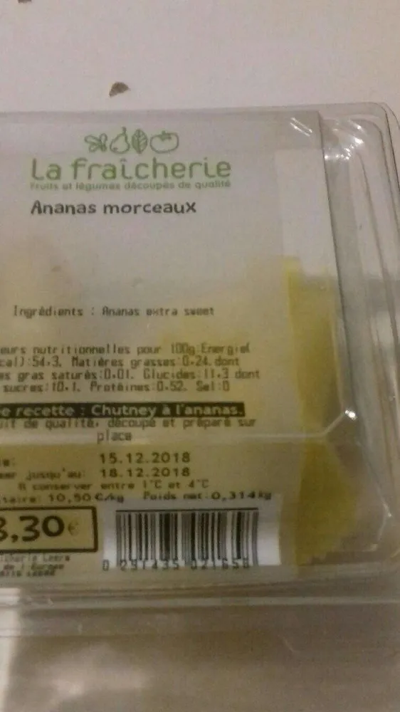 Ananas morceaux
