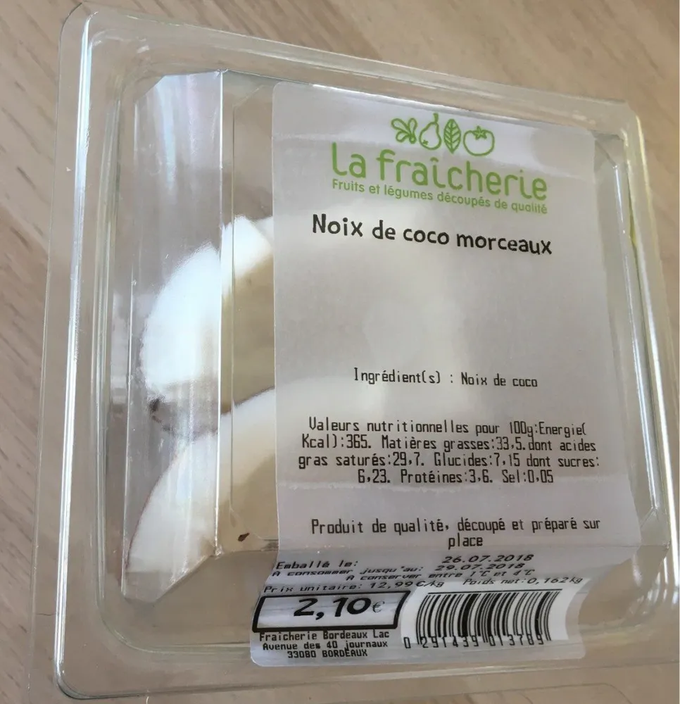 Noix de coco morceaux