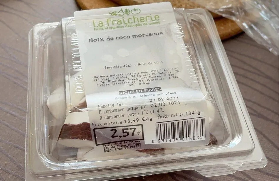 Noix de coco morceaux
