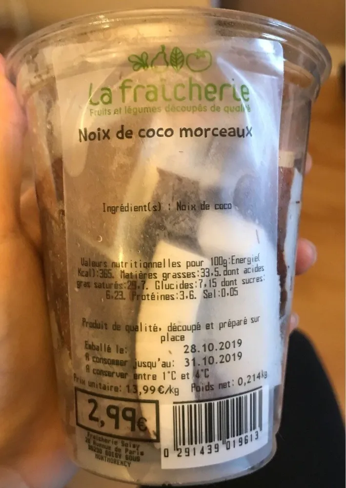 Noix de coco morceaux