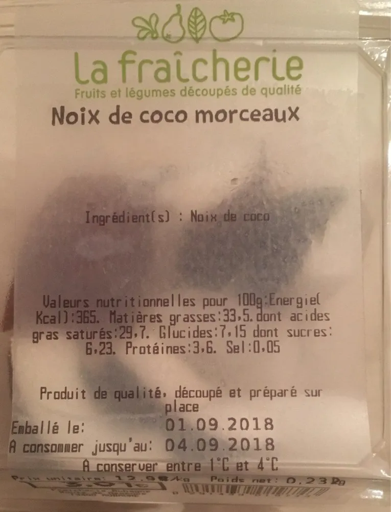 Noix de coco morceaux