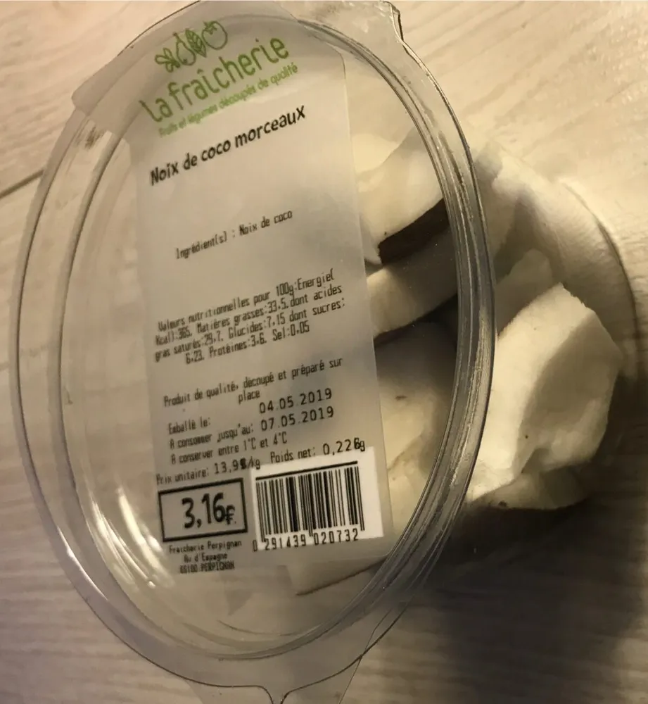 Noix de coco morceaux
