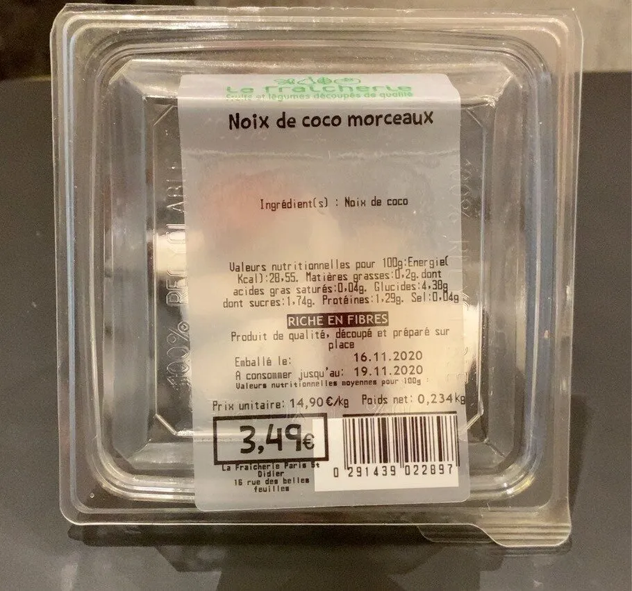 Morceaux de noix de coco