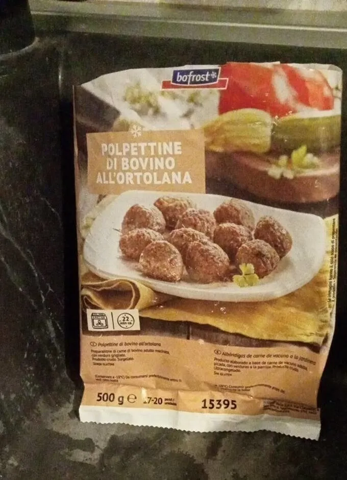polpettine di bovino all'ortolana