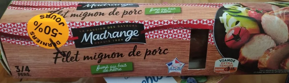 Filet mignon de porc fumé au bois de hêtre