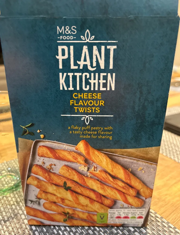 plant kitchen cheese flavour twists