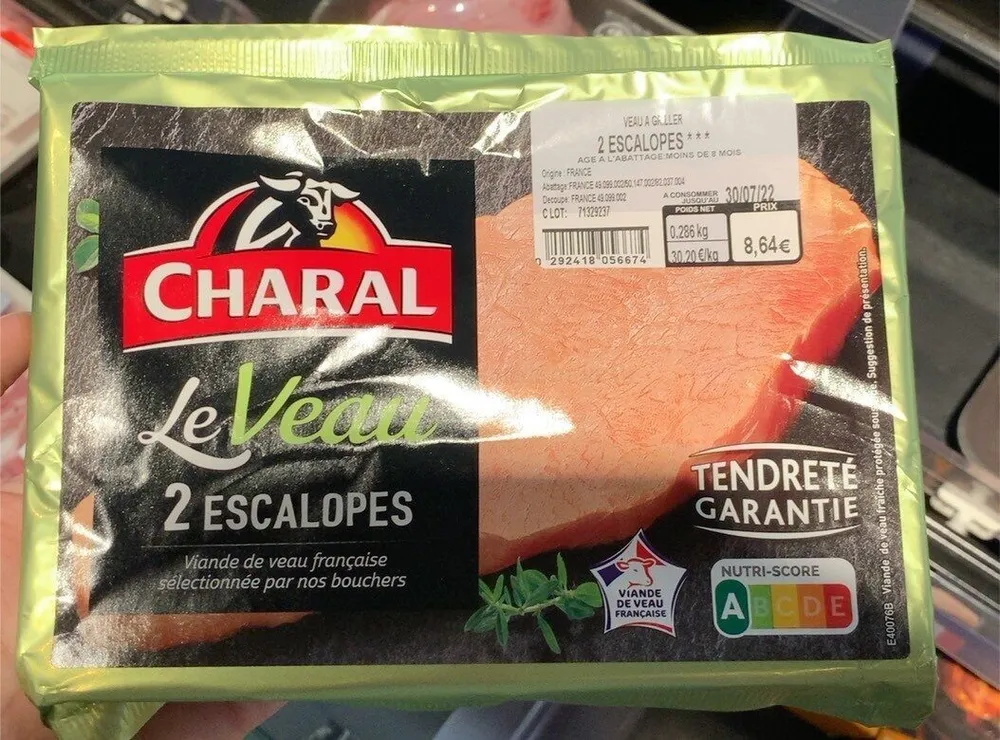 2 escalopes de veau