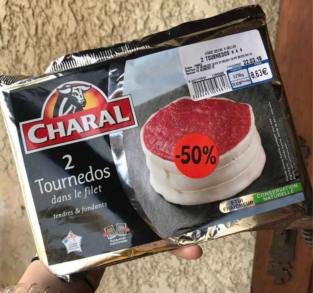 2 tournedos dans le filet