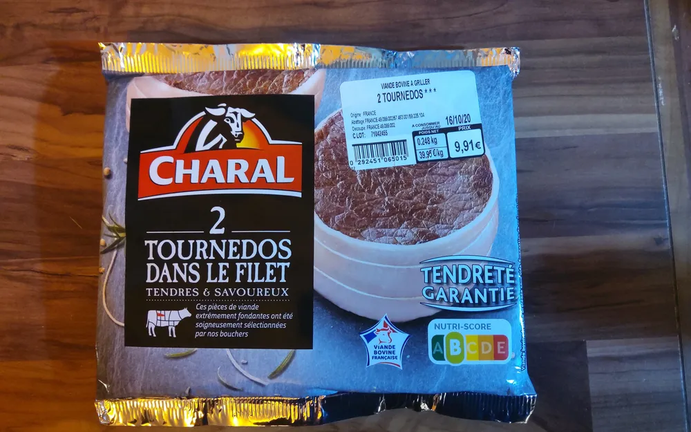 tournedos dans le filet - viande bovine a griller