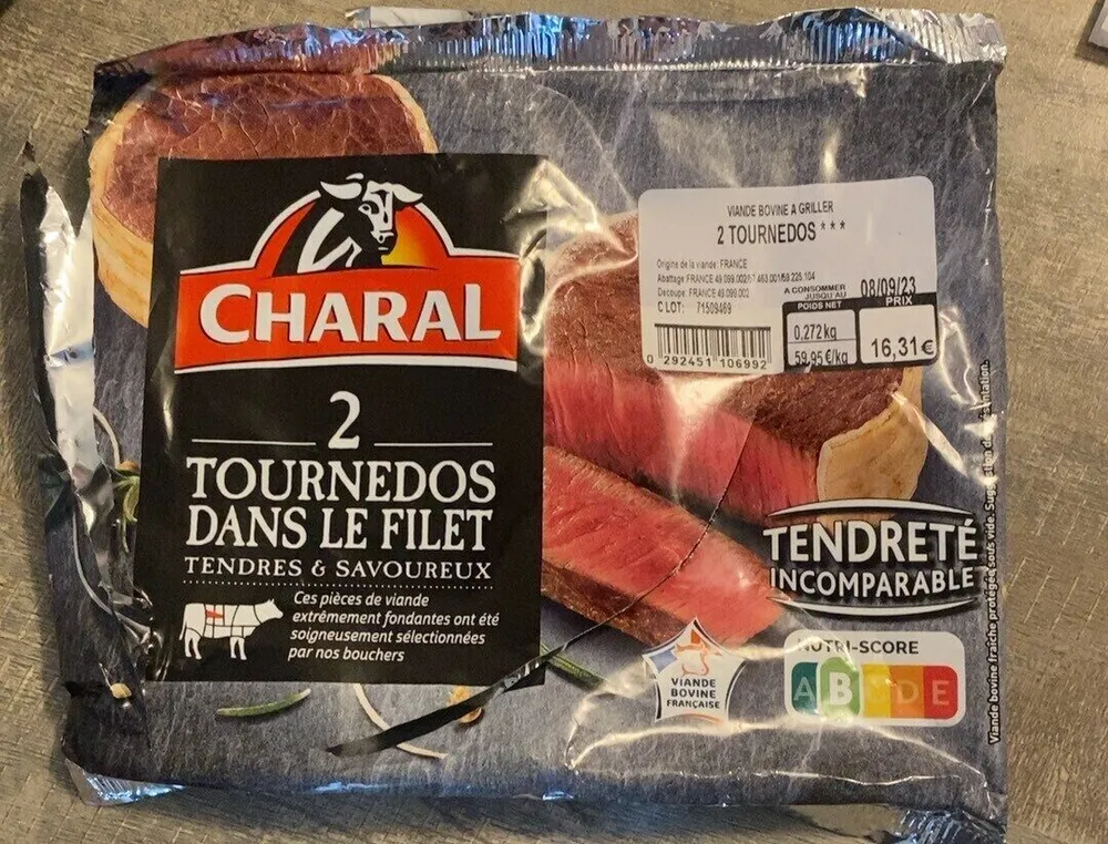 2 tournedos dans le filet