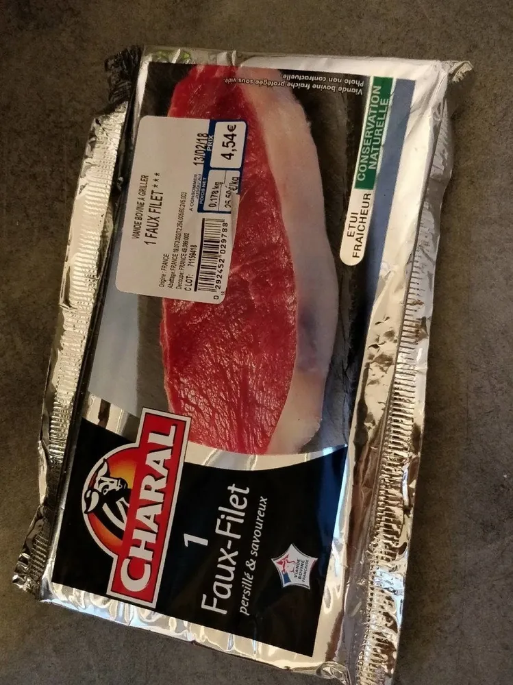 Faux-filet persillé et savoureux
