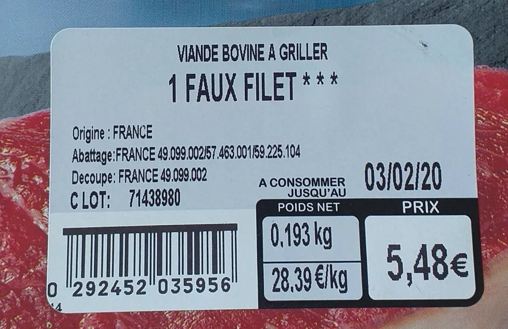 Faux filet