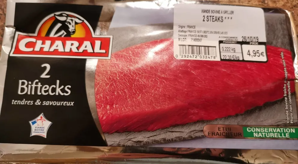 Viande bovine à griller
