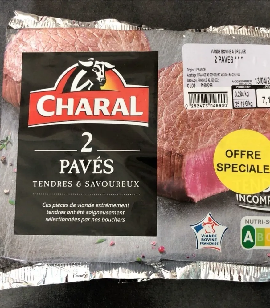 2 pavés tendres et savoureux