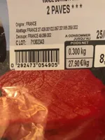 Pavé de viande rouge