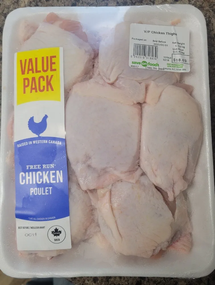 Bone In Skin On Chicken Thigh