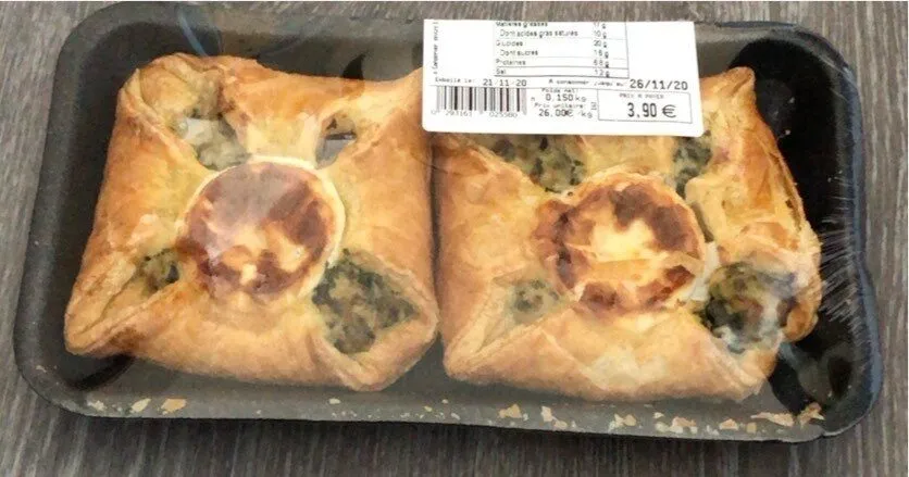 Feuilleté au chévre