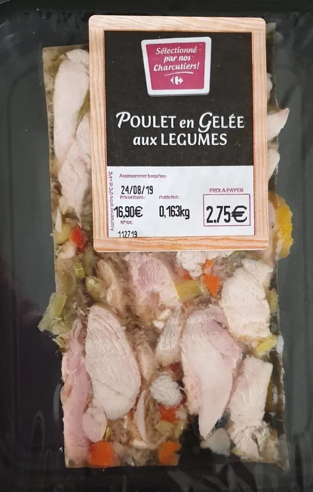 Poulet en gelée aux légumes