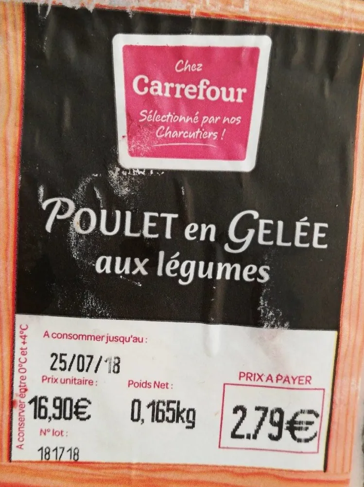 Poulet en gelée aux légumes